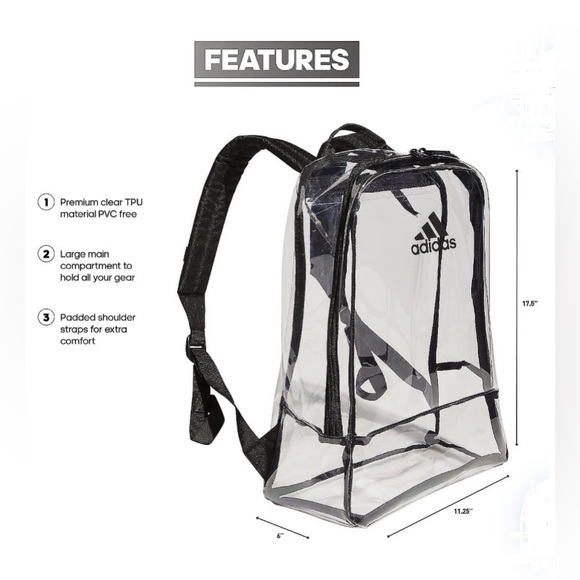 Adidas Clear Backpack - Picture 5 of 7